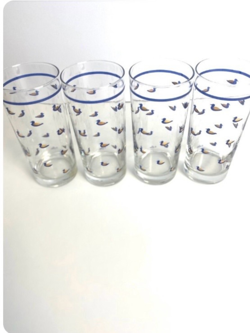 Set of 4- Cera Duck Drinking Glasses, Made in USA